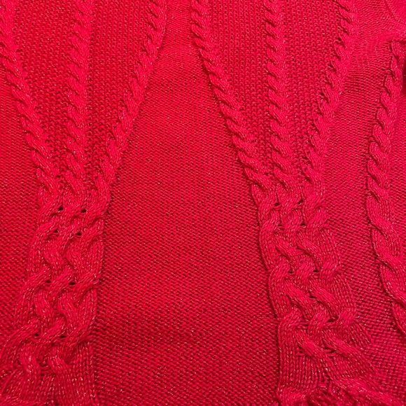 Women's Red Sweater - Picture 9 of 9